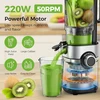 YASHE lėtaeigė sulčiaspaudė 200 W, 1,3 l, 12,7 cm anga ZM1910B