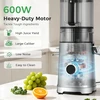 YASHE lėtaeigė sulčiaspaudė 600 W su 150 mm anga, sorbetui ir riešutų pienui ZM1921