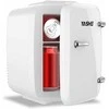 YASHE mini šaldytuvas 4 l, termoelektrinis šaldytuvas–šildytuvas, 12 V/220 V, baltas
