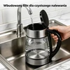 YASHE stiklinis elektrinis virdulys 1,7 l, 2200 W su LED apšvietimu FK-1805-1