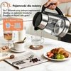 YASHE stiklinis elektrinis virdulys 1,7 l, 2200 W su LED apšvietimu FK-1805-1