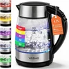 YASHE stiklinis elektrinis virdulys 1,7 l 2200 W su temperatūros reguliavimu FK-1805-1-E