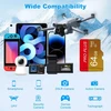 Yeecka Micro SD atminties kortelės 64 GB, UHS-I C10 A1, su adapteriais, 2 vnt. B0FH8XR7MQ