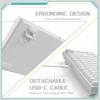 YINDIAO AK820 laidinė 75 % mechaninė žaidimų klaviatūra, USB-C, mėlyni jungikliai
