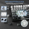 YINDIAO mechaninė klaviatūra su TFT ekranu, 75% ANSI, laidinė ir belaidė, RGB, X820 Ultra