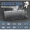 YINDIAO mechaninė klaviatūra su TFT ekranu, 75% ANSI, laidinė ir belaidė, RGB, X820 Ultra