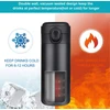 YINJAM kelioninis termopuodelis 450 ml iš nerūdijančiojo plieno, juodas KITCHEN-363