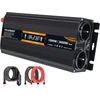Yinleader įtampos keitiklis 12 V į 230 V, 1500 W, 2 AC lizdai, USB 1500W12VLCD-H-M-EU