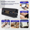 Yinleader įtampos keitiklis 12 V į 230 V, 1500 W, 2 AC lizdai, USB 1500W12VLCD-H-M-EU