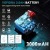 Yofidra akumuliatorinis lapų pūstuvas 700 W, 360 km/h su 2 × 3000 mAh akumuliatoriais sku4G6430Y
