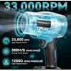 Yofidra akumuliatorinis lapų pūstuvas 800 W, 300 m/s, 2 x 3 Ah, 4 antgaliai, sku4G6424Y_2-EU