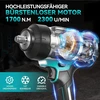 Yofidra akumuliatorinis smūginis veržliasukis 1700 Nm 1/2 col. su 2 x 3 Ah akumuliatoriais 1800Nm