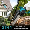 Yofidra teleskopinis grandininis pjūklas 2 viename, 600 W, 1,1–2,4 m, sku4G6435Y_2-EU