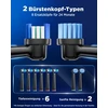 YTEATH PRO elektrinis dantų šepetėlis su 5 režimais ir 8 antgaliais Y10W