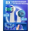 YTEATH PRO elektrinis dantų šepetėlis su 8 galvutėmis, 5 režimais, Y06W