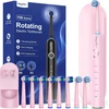YTEATH PRO elektrinis rotacinis dantų šepetėlis su 8 galvutėmis, IPX7, Y06W