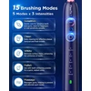 YTEATH PRO elektrinis sukamasis dantų šepetėlis su 5 režimais ir 8 galvutėmis Y10W