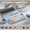 YUNZII belaidė mechaninė klaviatūra 75 % su TFT ekranu, RGB ir QMK/VIA B75 PRO MAX