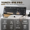 YUNZII belaidė mechaninė žaidimų klaviatūra B98 PRO, 96 %, Bluetooth, QMK/VIA, 8000 mAh