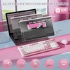 YUNZII mechaninė belaidė 96 % klaviatūra su skaitmeniniu bloku, Bluetooth, RGB, B98 PRO
