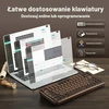 YUNZII mechaninė belaidė klaviatūra WOOD84, 75 %, Bluetooth, 2,4 GHz, USB-C, ruda