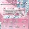 YUNZII mechaninė belaidė žaidimų klaviatūra B98 PRO su skaitmeniniu bloku, Bluetooth, RGB