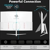 Z-Edge lenktas žaidimų monitorius 27 colių FHD 280 Hz 1 ms FreeSync UG27P-W