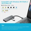 ZanBix USB-A šakotuvas su HDMI, SD ir MicroSD kortelių skaitytuvu HYD-9859H