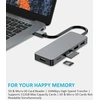 ZanBix USB-A šakotuvas su HDMI, SD ir MicroSD kortelių skaitytuvu HYD-9859H