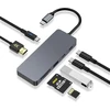 ZanBix USB-C šakotuvas 7 viename su 4K HDMI, 100 W PD ir USB-C 3.2 HYD-9822G