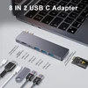 ZanBix USB-C šakotuvas MacBook su Thunderbolt 4, HDMI 4K ir 100 W PD 9820-GRY