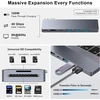 ZanBix USB-C šakotuvas MacBook su Thunderbolt 4, HDMI 4K ir 100 W PD 9820-GRY