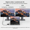 ZanBix USB-C šakotuvas su 4K HDMI, VGA, USB 3.0 ir 100 W PD HYD-9837T
