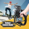Zeadio rankinis video stabilizatorius su trikoju laikikliu, universalus išmaniesiems telefonams ir kameroms DV-TGRIP