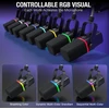 Zealsound dinaminis mikrofonas su USB ir XLR, RGB apšvietimu, 50 Hz–14 kHz, KD8S-EU