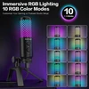 ZealSound USB kondensatorinis biurinio tipo mikrofonas su RGB apšvietimu ir triukšmo mažinimu BD2-EU
