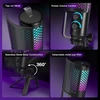 ZealSound USB kondensatorinis biurinio tipo mikrofonas su RGB apšvietimu ir triukšmo mažinimu BD2-EU