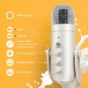 ZealSound USB kondensatorinis mikrofonas su triukšmo mažinimu, ausinių stebėjimu, Plug&Play, K66 Pearl Baltas