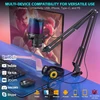 Zealsound USB mikrofonas su RGB apšvietimu, 192 kHz dažniu, vienakryptis, KM8S-EU