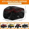 Zettum ATV lauko apsauginis uždangalas 241x121x121 cm, 600D Oxford, juodas, ATVC-95-BLK-EU