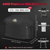 Zettum grilio uždangalas 139,7 x 61 x 106,7 cm, 600D Oksfordo audinys, BBQ Cover 139 CM