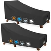 Zettum gultų uždangalai 213,4 x 81,3 x 81,3 cm, 2 vnt., 600D Oksfordo audinys OPLC-32-84-32-BLK-2P-EU