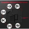Zettum lauko apsauginis TV uždangalas 65–70 colių, 600D Oxford ir PU, juodas, TVC-6570-BLK