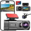 zhiroad automobilinis vaizdo registratorius 4K priekinė ir 1080p galinė kamera Wi-Fi Q20