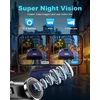 zhiroad automobilinis vaizdo registratorius 4K UHD, priekinė ir galinė 1080p kamera, Wi-Fi Q20S