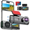 zhiroad automobilinis vaizdo registratorius 4K UHD, priekinė ir galinė 1080p kamera, Wi-Fi Q20S