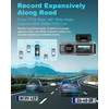 zhiroad automobilinis vaizdo registratorius 4K priekinė ir 1080p galinė kamera Wi-Fi Q20