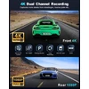 zhiroad automobilinis vaizdo registratorius 4K priekinė ir 1080p galinė kamera Wi-Fi Q20