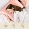 ZIMASILK šilkinė pagalvės užvalkalas, 100% morinių šilkų, klasė 6 A, 600 siūlų, 76x51 cm, paslėptas užtrauktukas
