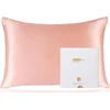 ZIMASILK šilkinė pagalvės užvalkalas, 100% morinių šilkų, klasė 6 A, 600 siūlų, 76x51 cm, paslėptas užtrauktukas